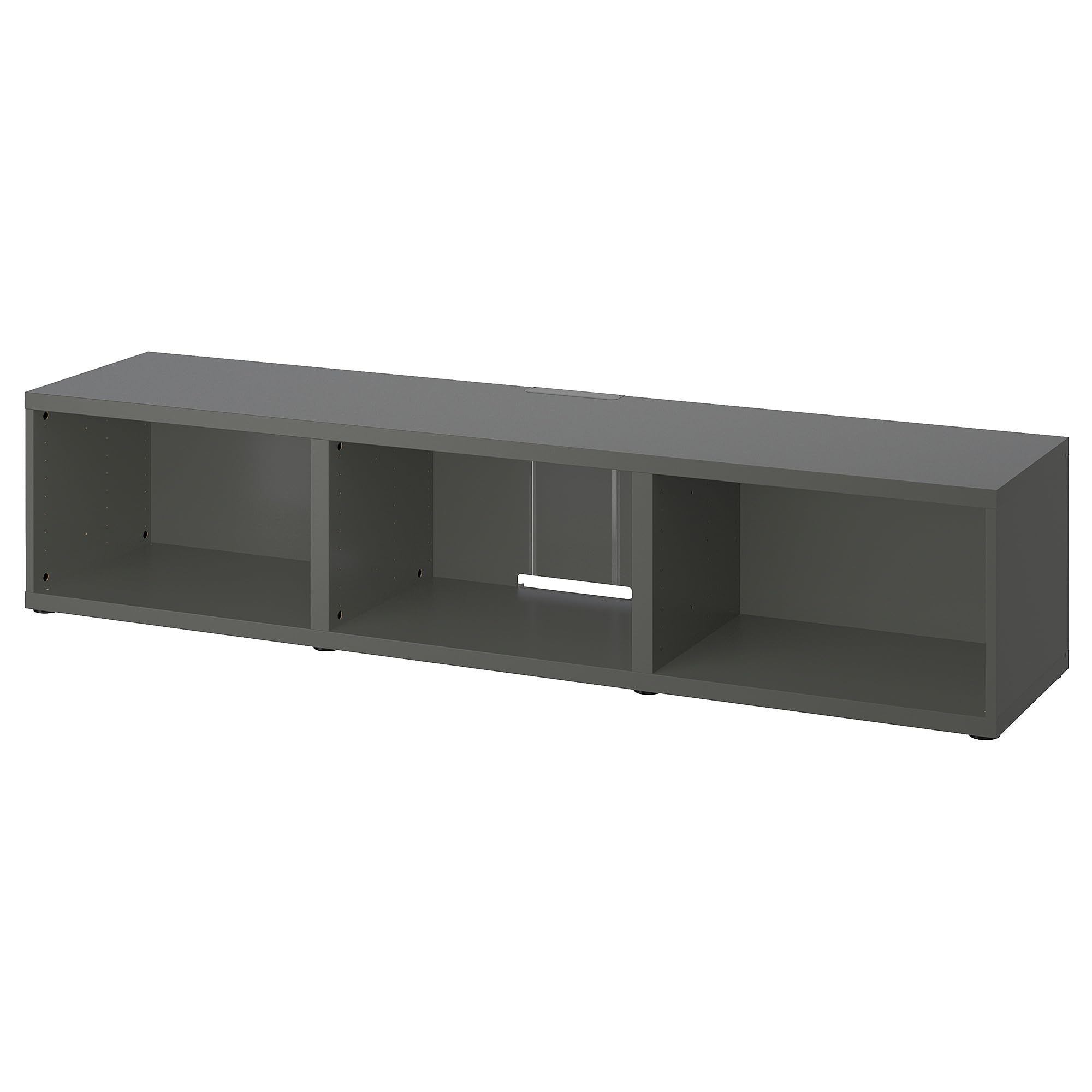 Banc TV ProTuning BESTÅ meuble de salon gris foncé aux finitions soignées