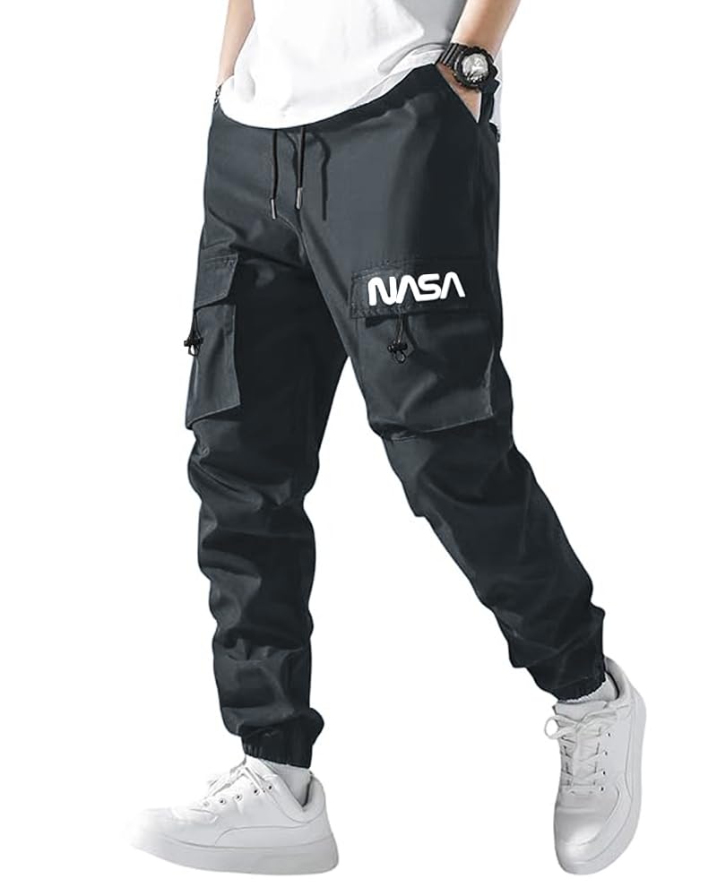 noble monk Men's Cargo Pant | Drawstring | Solid Cargo | Multi Pockets Trackpant's for Men Light Grey-picture-54