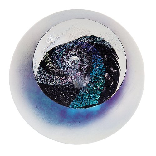 Glass Eye Studio Black Hole Blown Glass Paperweight