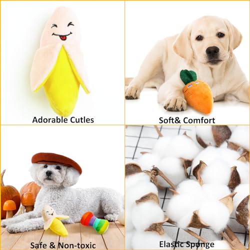 Kapetgo 6 Pack Luxury Dog Squeaky Toys for Puppy Cute Small Plush Dog Toys for Small Medium Dogs - Image 2