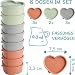 DAY - USEFUL EVERYDAY Vorratsdosen im 8er Set I Kleine Gefrierdosen zur Aufbewahrung von Lebensmitteln I Frischhaltedosen in Grau, Rosa & Türkis