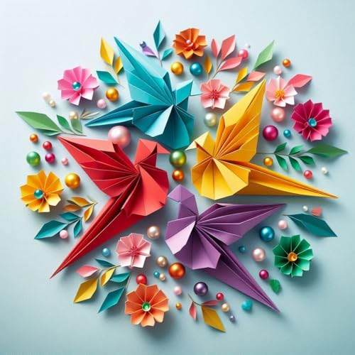Hawksbill 130GSM A3 Coloured Paper Assorted 50 Pack for Origami Printing Art Craft DIY & Office Use, Multicolor - Image 2