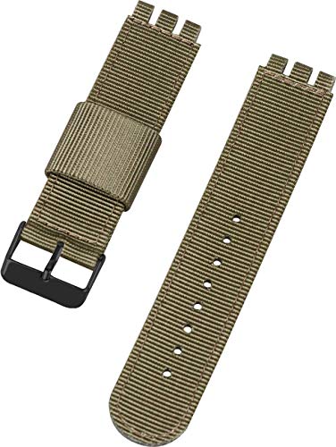 Shieranlee Compatible con Swatch strap(17mm 19mm 20mm 22mm),Pulsera de Repuesto de Nylon Suave con Cierre Ajustable