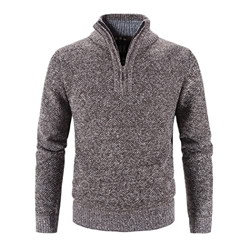 Pull tricoté épais homme décontracté pour les sorties en ville