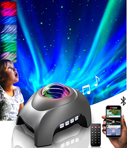 SKYCROO | Projecteur Ciel Etoile & Aurore Boréale - Veilleuse Enfant + Télécommande - Decoration Chambre Bébé Lampe Plafond Ciel Etoiles Galaxie Planetarium Jeu de Lumiere Deco Nuit Ambiance Lumineux