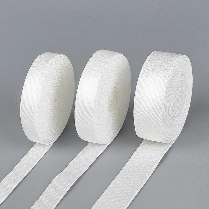 Venta al por mayor de 8 mm, 10 mm, 15 mm, y negro, banda elástica plana brillante de doble cara para coser ropa interior, sujetador, hombros, pantalones, accesorio de ropa, 8 mm, negro, 200 met