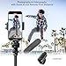 Phone Tripod Stand with Remote Zoom for Video Recording, Vlog Metal Selfie Stick Tripod for iPhone with Wireless Camera Shutter, Travel Extendable Phone Holder