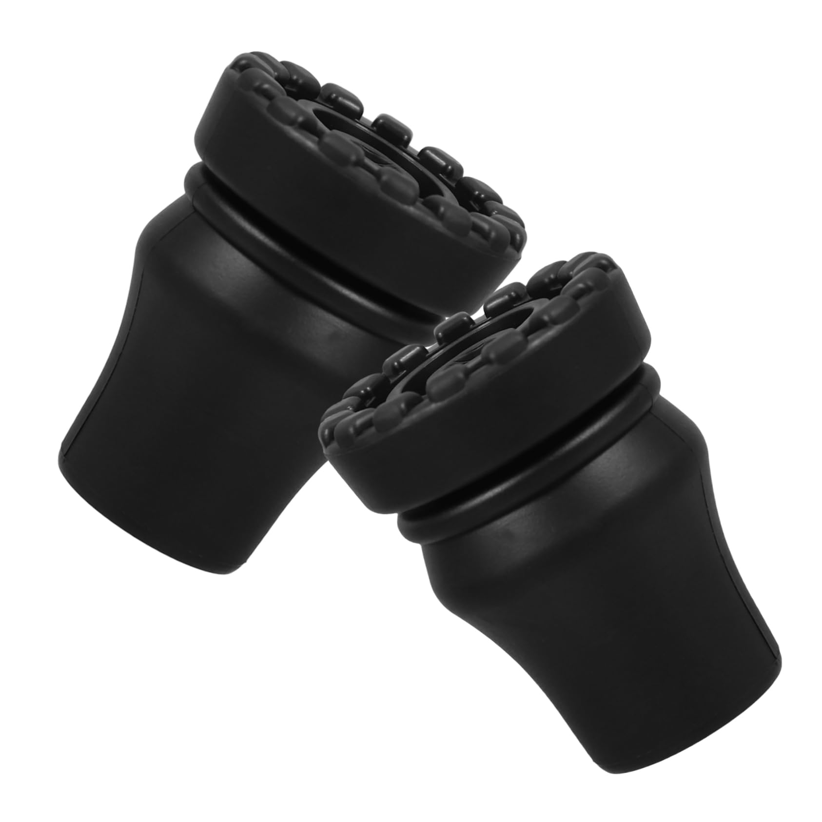 minkissy 2pcs Non-Slip Cane Tips for Walking Sticks 22mm Diameter Anti-Slip Mats for Crutch Accessories Heavy Duty Rubber Foot Replacement for Seniors