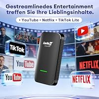 Carlinkit CP2A Pro Wireless CarPlay Adapter–Unterstützt für Netflix/YouTube/TikTok Lite Streaming werksseitig verkabelte CarPlay Autos, drahtloses Android Auto&CarPlay Dongle,USB-A/C,Online-Upgrade – Ansicht 3