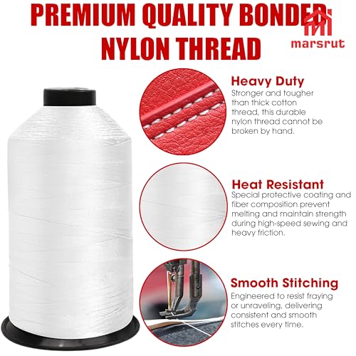 Hilo Nylon Bonded Tex 70, Tamaño 69, 3000 yd, Blanco miniatura 4