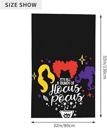 Miniatura 5 de Toalla de baño Sanderson Sisters Halloween Hocus Pocus, toallas de playa suaves y absorbentes, de secado rápido, toalla de calidad de hotel de lujo