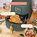 Beautiful 6 QT Air Fryer Touchscreen with TurboCrisp™, Large 5 lb Capacity, Air Fry Roast Reheat Dehydrate (Thyme green)