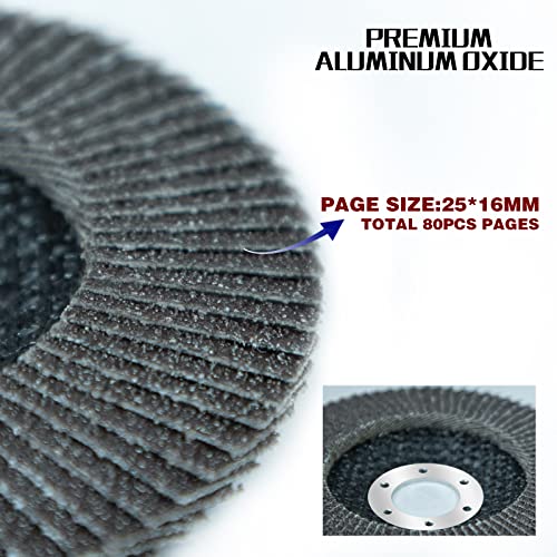 Sali 100 Pack Flap Disc 40 Grit 4.5" x 7/8-Inch Sanding Disc Bevel Type #29 Premium and Industrial Grade Angle Grinder Grinding Wheel High Performance Edge Grinding by SALI - Image 4