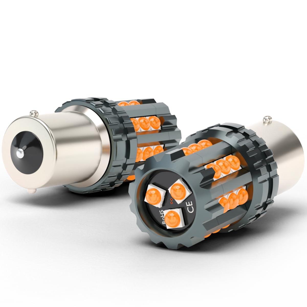 SJMYXCLW 1157 LED Bulbs Amber Yellow Turn Signal Light, Super Bright 2057 2357 3496 7528 LED Lights for Blinker Turn Signal Bulbs, Tail Brake Light,