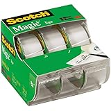 Scotch Brand Learning Resources MMM3105 Scotch Magic Tape 3/4 Inch X 300 Inches 3 ea, Translucent (55)