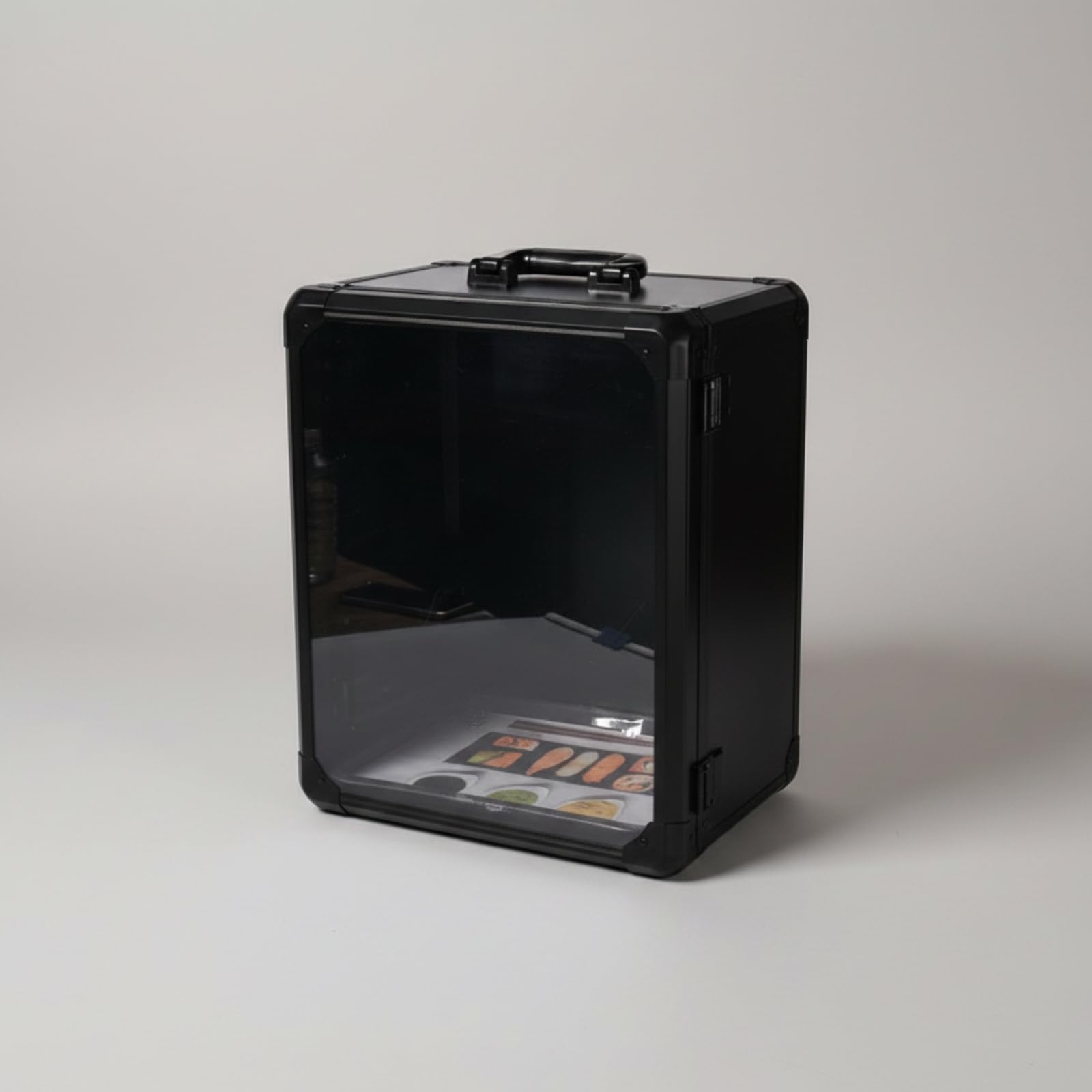 Scatola Espositiva con Maniglia | Portatile, Rigido, Espositore per Action Figure con Chiusura metalliche, Libreria