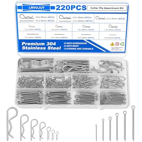 LRVOJUY 220PCS Cotter Pin Kit Cover
