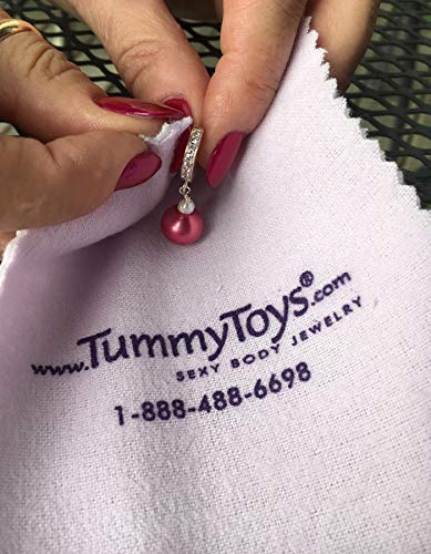 Stunning Pink Pave Set Cz's In Belly Ring Handmade By Tummytoys® Sexy In A Snap Navel Jewelry Belly Button Navel Barbell #TOP5