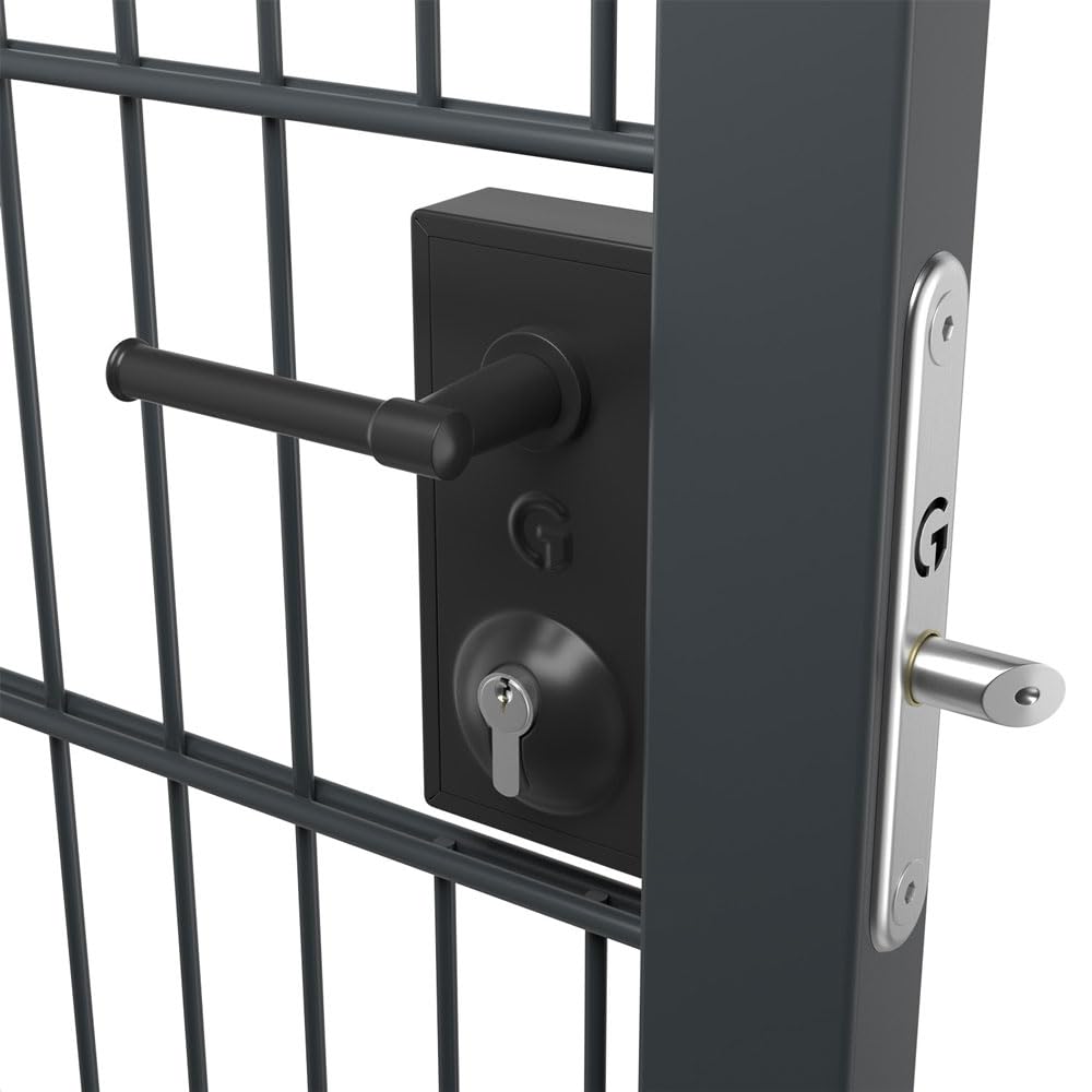 Gatemaster Superlock Latch Deadlock 40-60mm Plain, Black