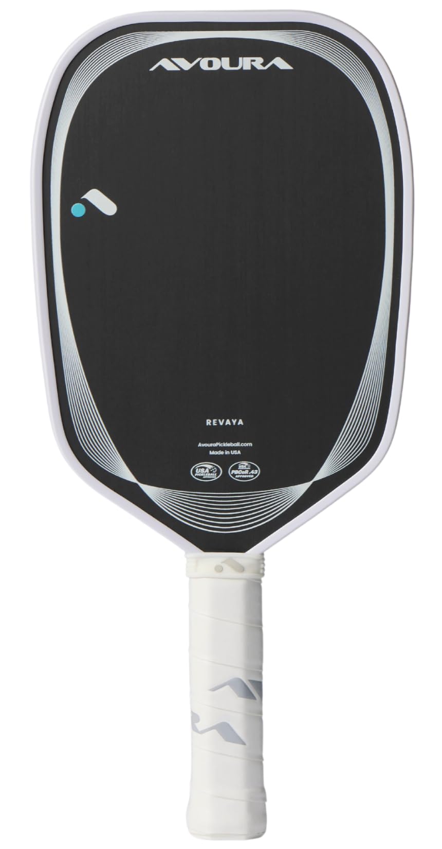 Avoura Revaya Elongated Pickleball Paddle, Accessible Power, Toray t700 Carbon Fiber, Durable American Made Core