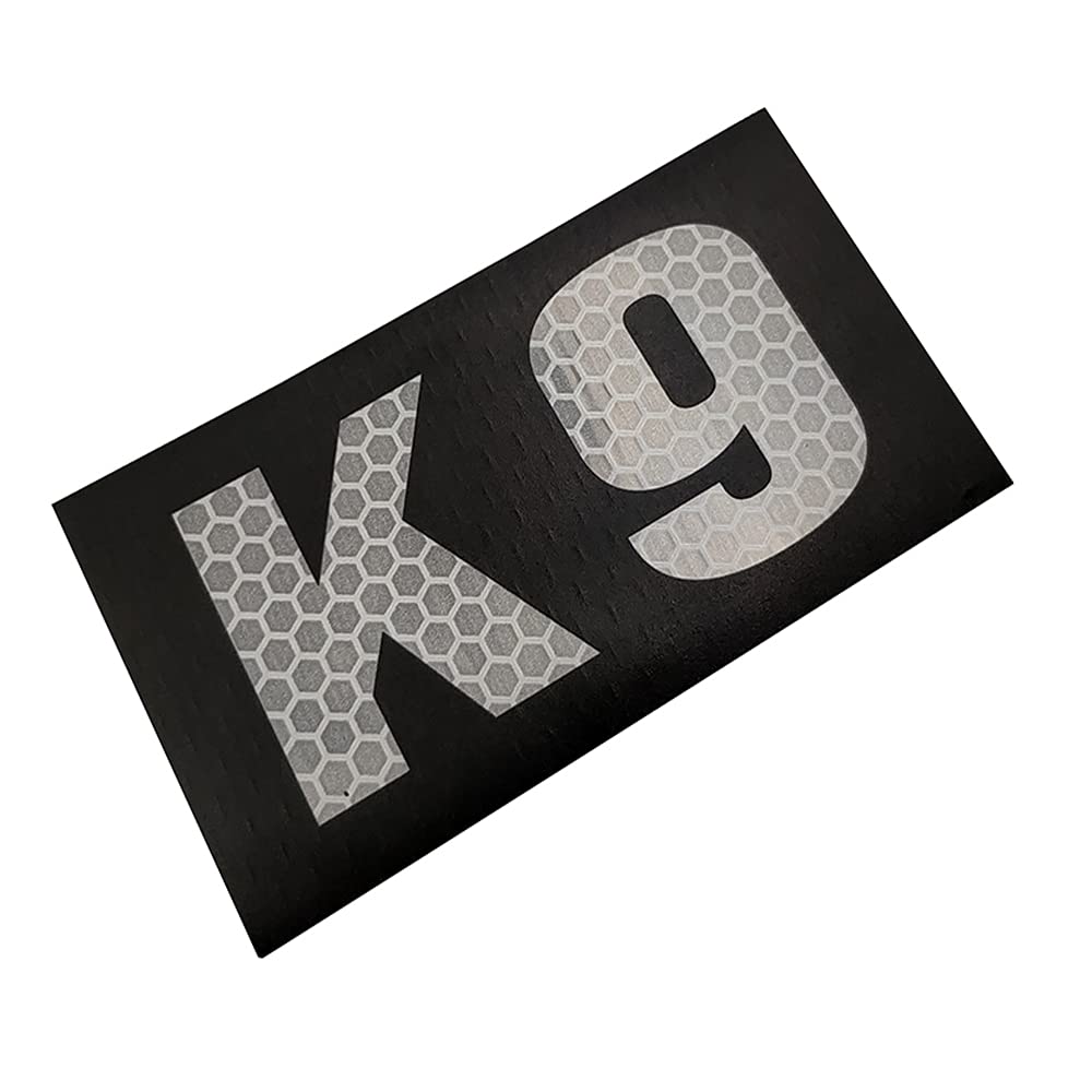 IR Multicam Reflect K9 Dog Handler Paw K-9 Tactical Fastener Patch (Black and White)