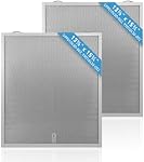2 Pack S99010430-002 Filtre de hotte de cuisine 15-3/4" x 13-7/8" x 3/8" compatible avec les hottes Broan Nutone Kenmore, remplace 4512880 99010430-002 filtre en aluminium pour graisse de hotte de cuisine