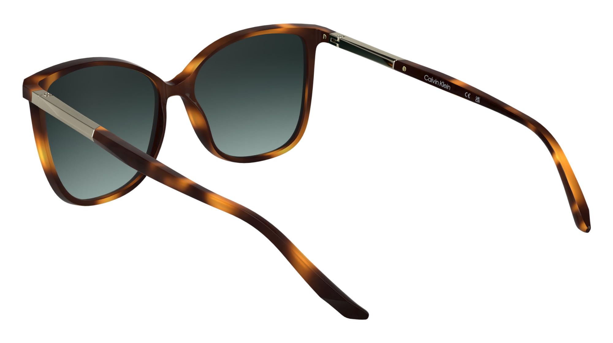 Calvin Klein Women's Sunglasses CK25504S - Havana with Gradient Petrol Lens