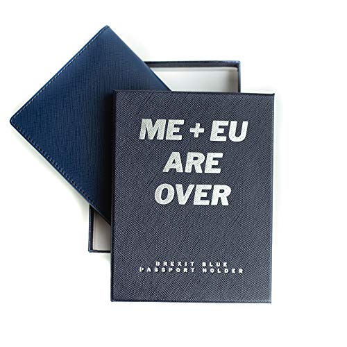 Preisvergleich Produktbild Inspiring Adventures Premium Reisepass-Geldbörse / Halter, Leder, RFID-Blocking / Schutz, Geschenkbox - Reisegutentasche (Navy Blue)