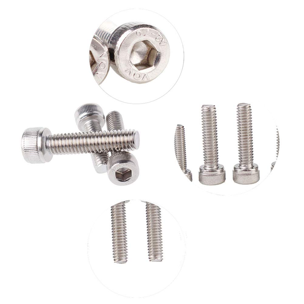 Viti For Piastra A Brugola, Viti A Testa Esagonale, Acciaio - Foto 2