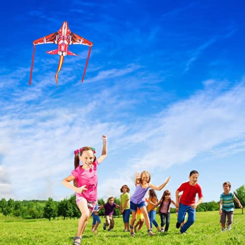 Airplane Kite For Kids, Easy To Fly For Beginners With 300 Ft String Kite Handle #TOP3