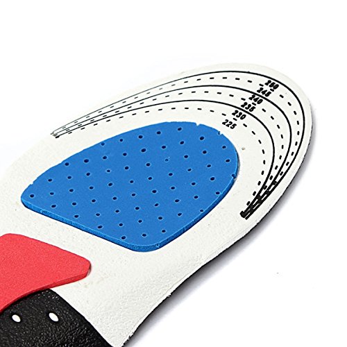 Pedimend ortopedica soletta in gel antibatterico a forma di EVA | supporto per arco plantare | Foot Massage gel Heel comfort cuscino | fornisce il supporto metatarsale | da uomo gel sollevare tallone
