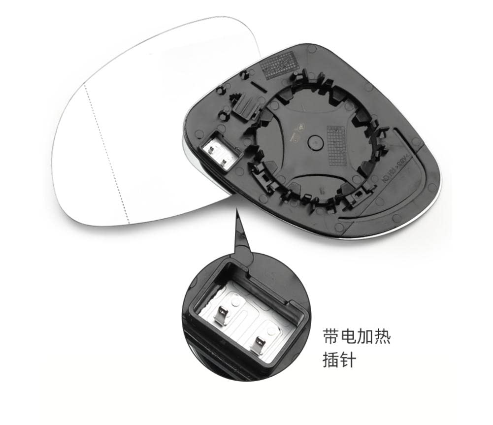 Retroviseur Voiture Exterieur Pour VW Pour Tiguan 2016 2017 2018 Ensemble De Rétroviseur Latéral De Voiture Retroviseur Complet (Couleur : Style Gauche 2, Taille