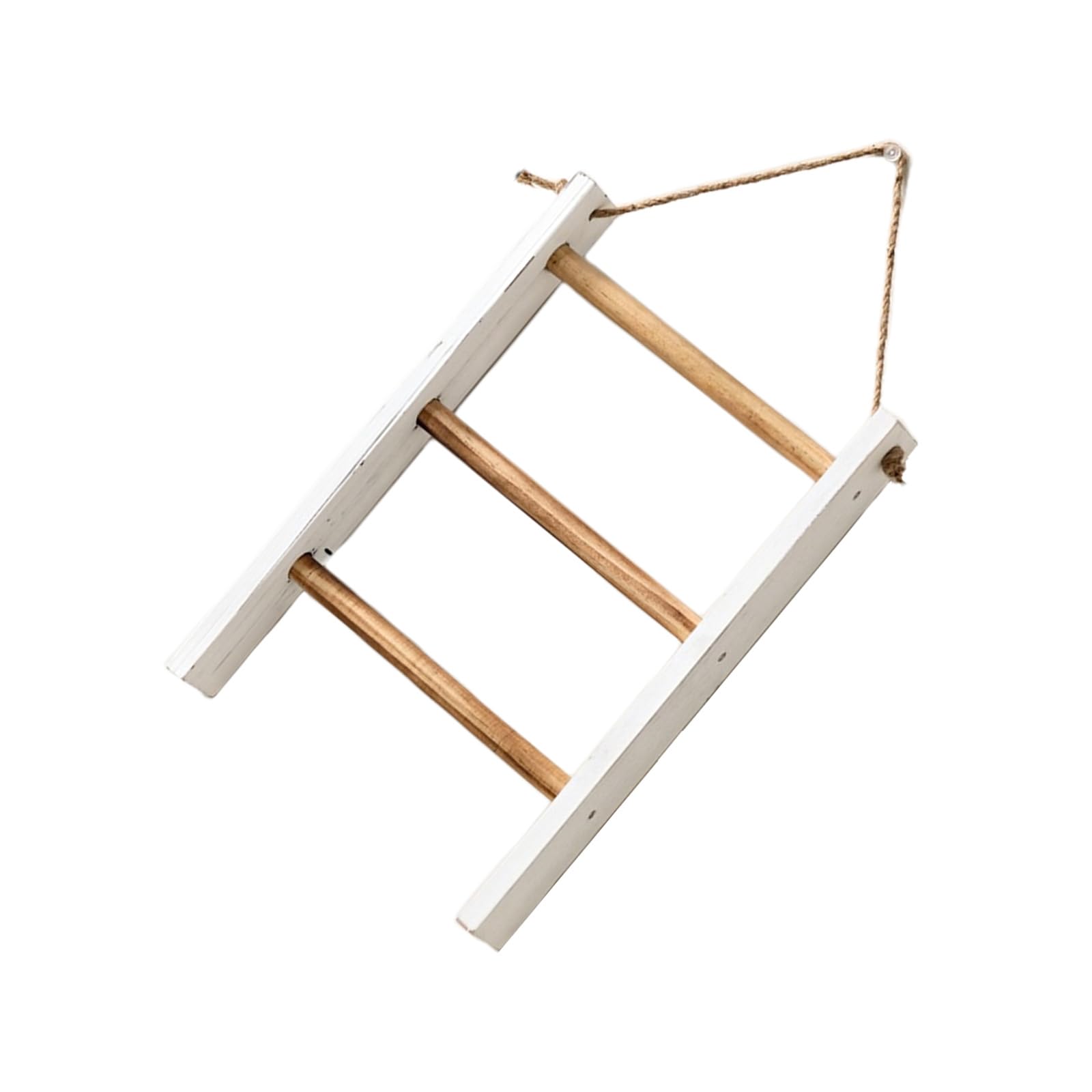 Beimus Sturdy Wood Bathroom Display Ladder for Towels Home Decoration and Vertical Storage Bathroom Ladder Shelf