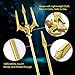 King’s Trident 83 Inches Metal Alloy Cosplay Prop – Adjustable 4-Section Poseidon Staff for Adult Halloween & Display Décor