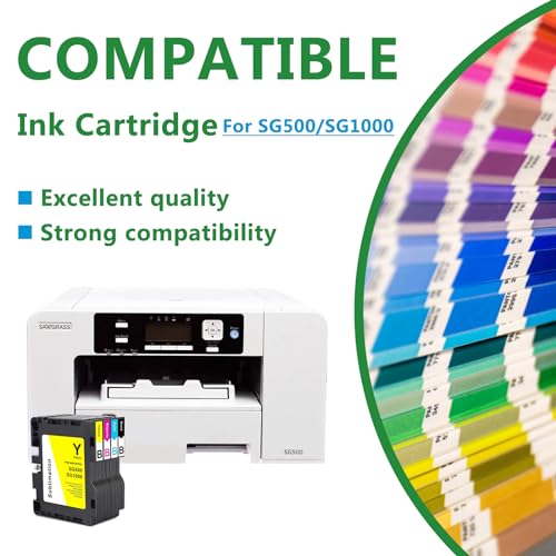 Dikarsum Cartucho de tinta de sublimação SG500 SG1000 compatível com impressora Sawgrass Virtuoso SG