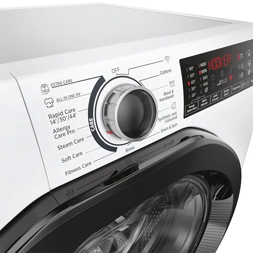 Hoover H-WASH 350 9kg Freestanding Washing Machine, 1400 RPM, A Rated, ECO-Power Inverter Motor, hOn App, 60 Programmes, Eco Doser, Power Care System, White, 60x53x85 cm - H3WPS496TAMB6-80 - Image 6