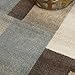 Superior Indoor Large Area Rug, Jute Backed, Perfect For Entryway, Office, Living/ Dining Room, Bedroom, Kitchen, Modern Geometric Patchwork Floor Decor, Clifton Collection, 8' x 10', Grey