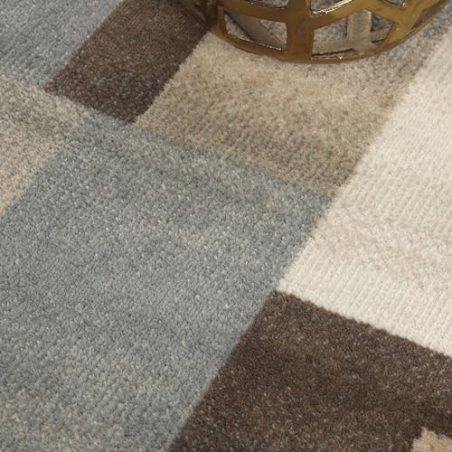 Image of SUPERIOR Clifton Indoor Plush Area Rug, Easy Clean, 8'x10', A Grey