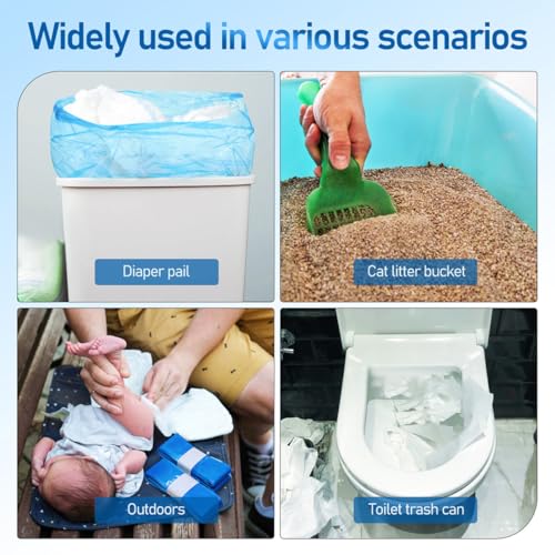 Bolsas de basura para pañales CHILDWEET 5 rollos PE miniatura 6