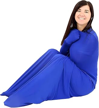 Body Sock for Men Women Sensory Sock X-Large Full Body Wrap with Light Breathable PolyesterDark Blue,Small/S