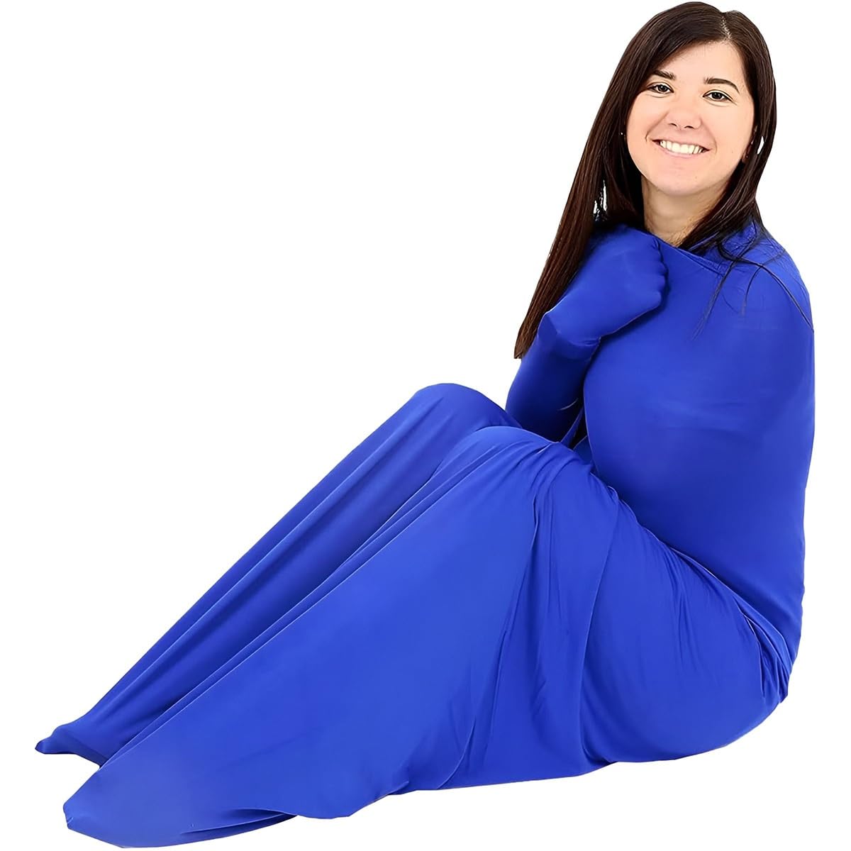 Full Body Sensory Body Sock For Adults Full-Body Wrap Stretchy Body Sox Keep Nice Sleeping Comfortable(B,M/Medium) — image 1