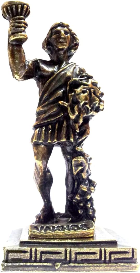 Iconsgr Dionysos God of Wine Miniature Statue, Mythology Figurine