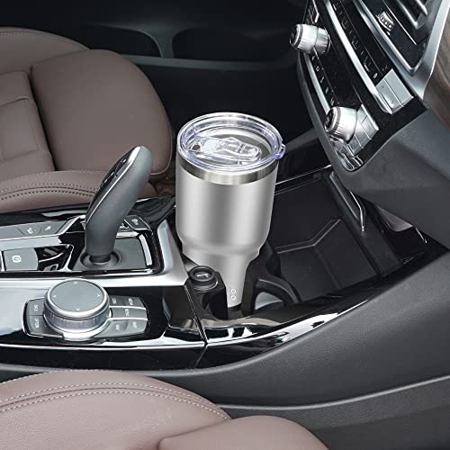 Wetoweto 30Oz Tumbler, Stainless Steel Vacuum Insulated Water Coffee Tumbler Cup, Double Wall Powder Coated Spill-Proof Travel Mug Thermal Cup For Home Outdoor (Stainless, 1 Pack) #TOP5