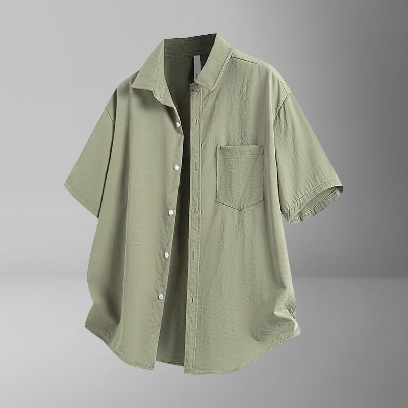 Chemise en soie glacée homme USTZFTBCL confort luxe infroissable - 6