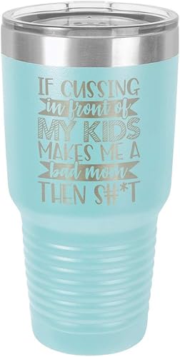 Vaso de bebida con pajita en la parte delantera de los niños de 76 ml con grabado láser para viaje con divertidas citas de Yeti Rambler Mother's Day