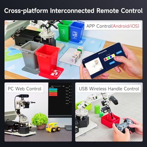Image of Yahboom Jetson Orin NX Super 16GB 157Tops Robotic Arm 3D Recognition Scanning, Depth Camera Visual AI with Display Supports AI Voice Interaction