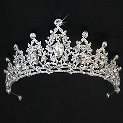 Alivier Strass Cristal Mariage diadème Couronne Peigne Princesse Pageant Couronne Couronne d'argent Cover