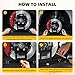 Upgraded Wheel Alignment Tool Kit- Automotive Wheel Alignment Tool Without Removing Calipers,Toe Alignment Tool Plates with 2 Imperial Measuring Tapes,Compatible with Most Cars, Trucks, and SUVs