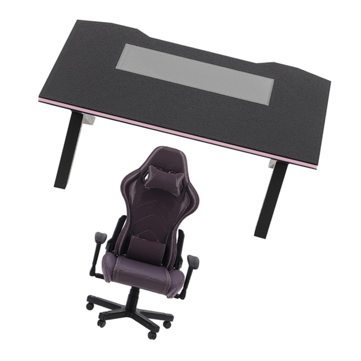 1/12サイズ ミニチュア家具 ドール用 ループバッグチェア デスク 椅子