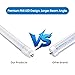 T8 8FT LED Tube Light, 8 Foot T8 LED Tube Light Single Pin FA8 Base, Ballast Bypass 50W 6750LM, 6500K Cool White, Frosted Cover (Replace 150W LED Flourescent Bulbs) Dual - Ended Power AC100-277V 4PACK